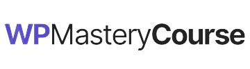 The WordPress mastery course site dark site logo